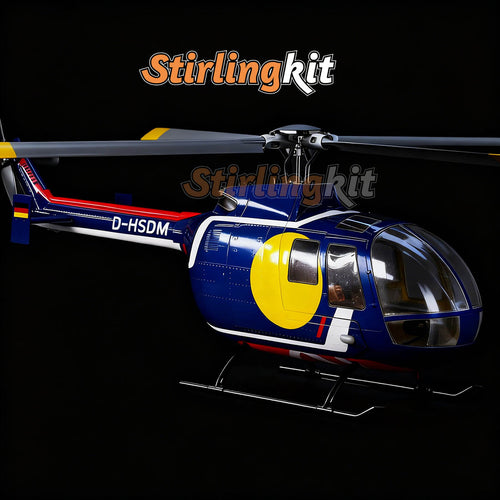 FLYWING BO105 470 GPS-Helikopter-Drohne im Maßstab 1:43 2.4G 6CH Großer Militär-RC-Hubschrauber mit H1-Flugsteuerung