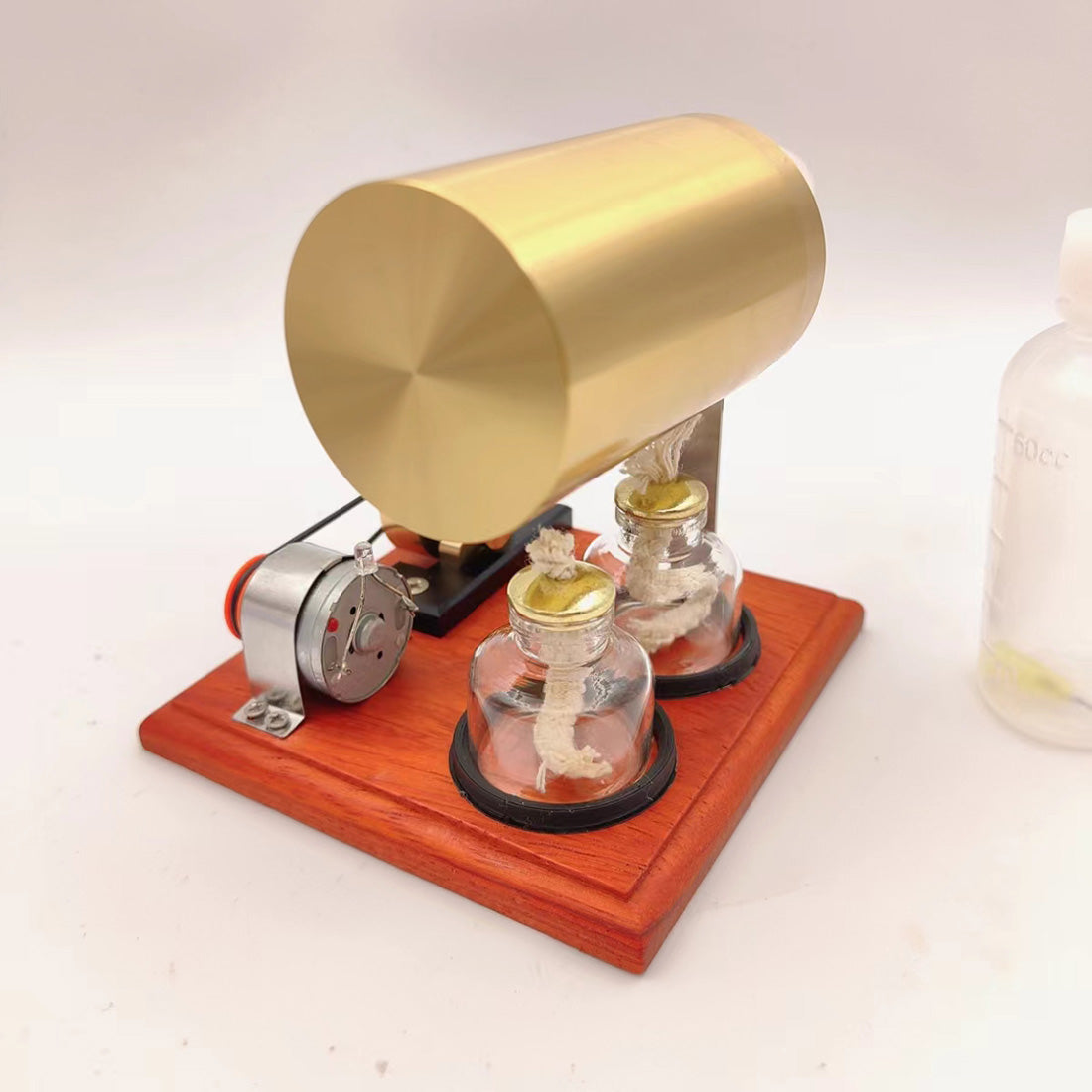 Miniature WigWag Oscillating Steam Engine Generator Model Set - stirlingkit