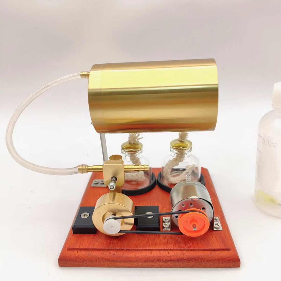 Miniature WigWag Oscillating Steam Engine Generator Model Set - stirlingkit