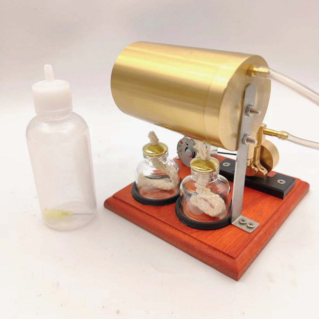 Miniature WigWag Oscillating Steam Engine Generator Model Set - stirlingkit