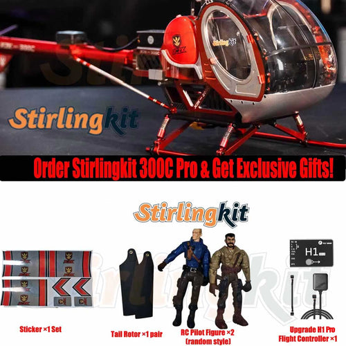 JCZK 300C PRO 12CH Super Simulation Smart RC Helicopter RTF With GPS One-key Return Hover H1 Pro Flight Control Flybarless - stirlingkit