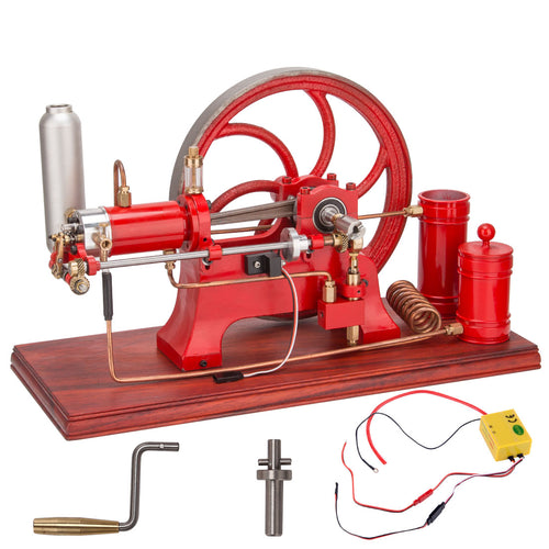 RETROL Vintage Horizontal Mill Engine Stationary Engine Model 4 Stroke Gasoline ICE - stirlingkit