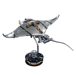 Steampunk Mobula Manta Ray Mechanical 3D Metal Model Building Kits 200+PCS - stirlingkit