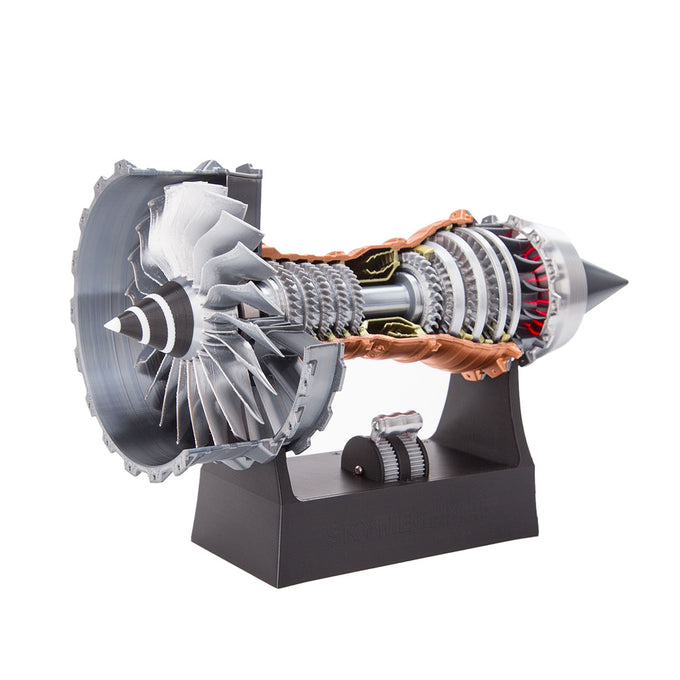 Jet Aircraft Turbofan Engine Kits STEM Plastic Hobby 1/20 Scale Model - stirlingkit