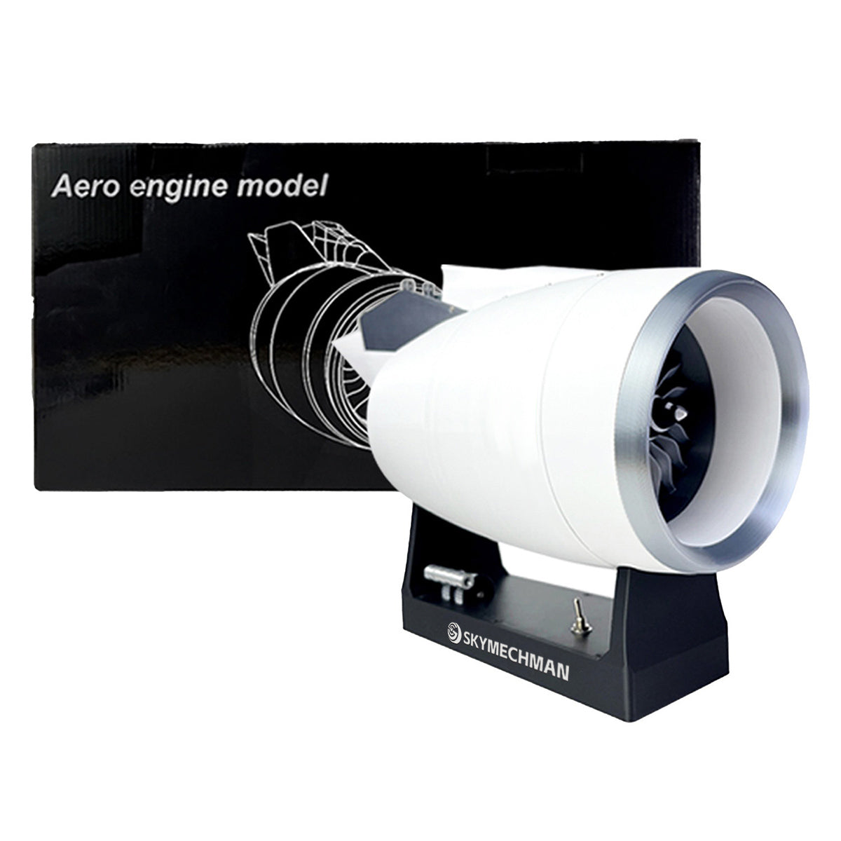 SkyMechman NTR-900 Building a 1/30 Turbofan Engine Model Kit - Build Your Own High Bypass Engine Nacelle that Works - stirlingkit