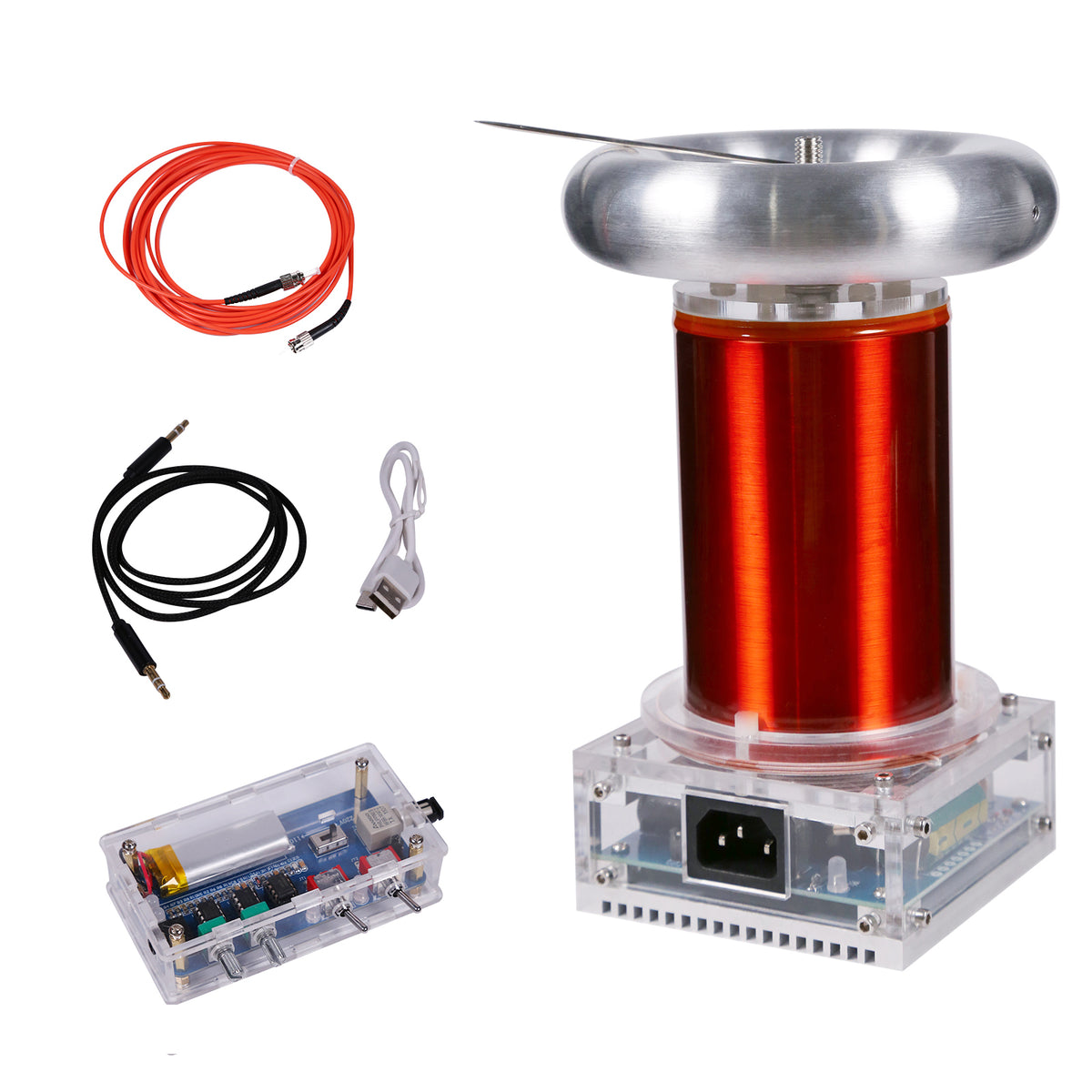 Stark 220V Tesla Coil Musical Engine with Arc Extinguishine Integrated SSTC Driver - stirlingkit