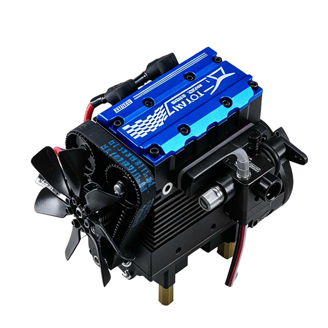 SEMTO ENGINE ST-NF2 DIY Bauen Sie einen lauffähigen Nitro-4-Takt-2-Zylinder-Motorbausatz - FS-L200AC 