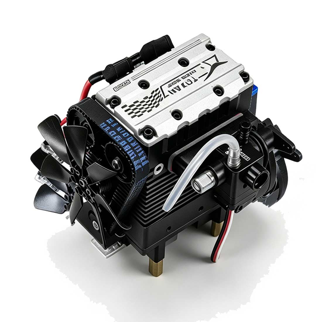 SEMTO ENGINE ST-NF2 DIY Bauen Sie einen lauffähigen Nitro-4-Takt-2-Zylinder-Motorbausatz - FS-L200AC 