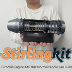 SKYMECHMAN Building a 1/18 Turbofan Engine Model Kit WS-15 Build Your Own Turbofan Engine that Works - stirlingkit