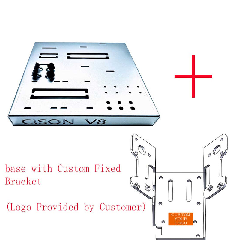 Aluminum Alloy Metal Engine Base Display Stand for CISON V8 Engine Model - stirlingkit