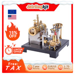RETROL DIY Steam Beam Engine Model with Boiler & Centrifugal Flyball Governor Model Assembly Kit - stirlingkit