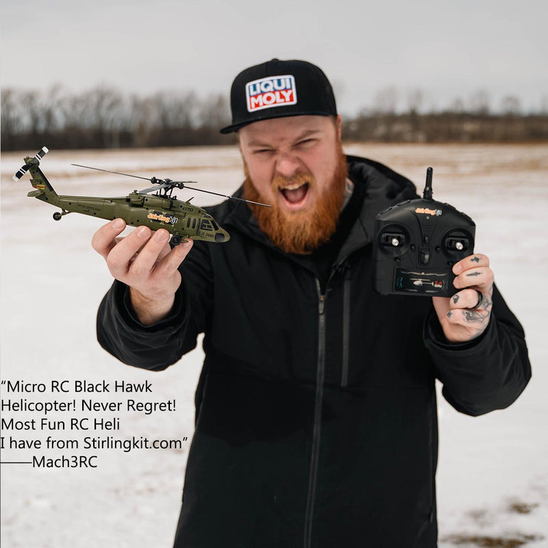 WLTOYS XK 170 Blackhawk UH-60L RC Helicopter With Landing Pad and Display Stand K170 - stirlingkit