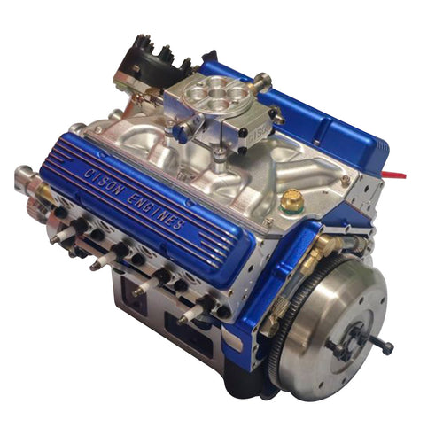 CISON Gasoline OHV V8 Small-block Engine Model Kits 4-Stroke 44cc Water-Cooled 1/6 - stirlingkit