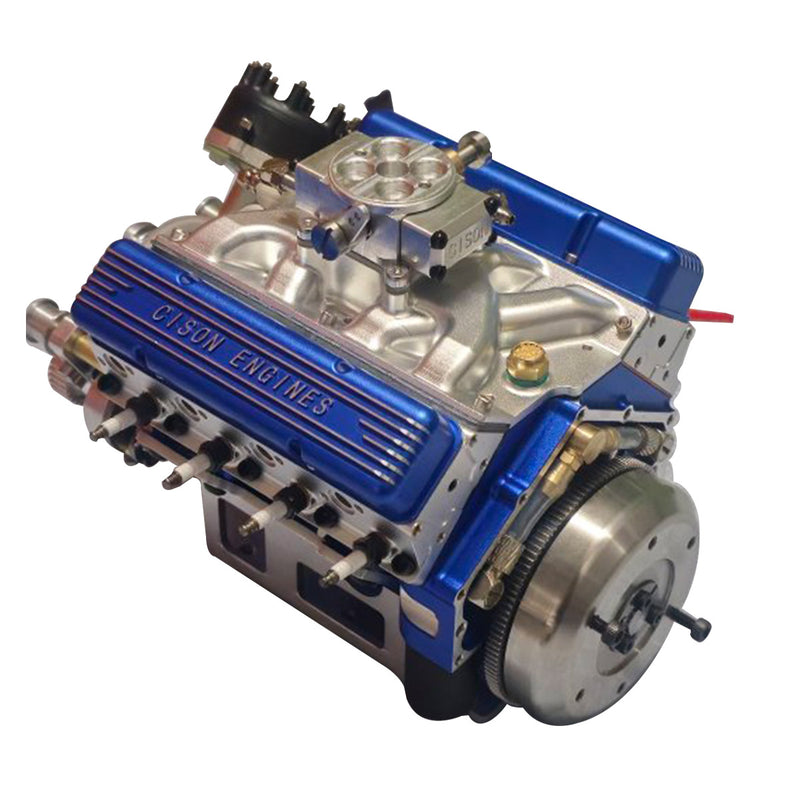 CISON Gasoline OHV V8 Small-block Engine Model Kits 4-Stroke 44cc Water-Cooled 1/6 - stirlingkit