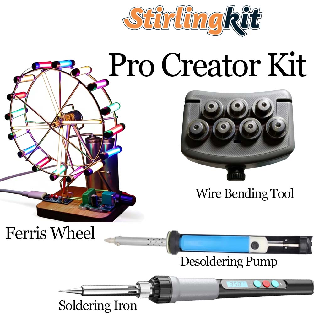 Build Your Own Ferris Wheel Model Kits Circuit Sculpture Model - stirlingkit