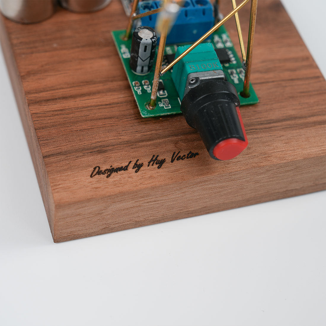 Build Your Own Windmill Desk Lamp DIY Kits Circuit Sculpture Model - stirlingkit