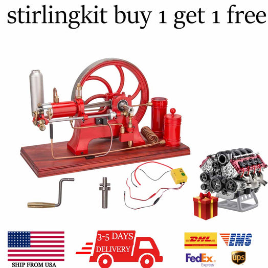 Stirling Engine Model Kit & Generator for Sale - Stirlingkit