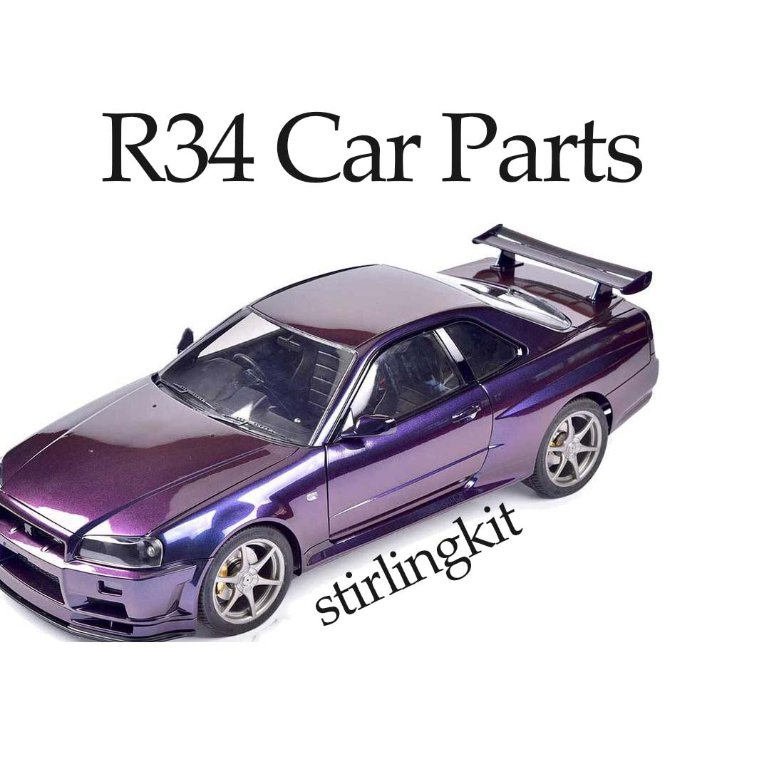 Car Parts for Capo GTR SkyLine GT-R R34 Drift Car Model - stirlingkit