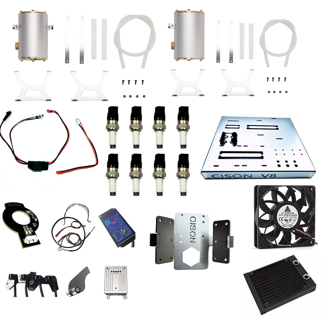 CISON MCU Ignition Kit for CISON V8 Engine Model LS-52 - stirlingkit