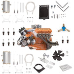 CISON Gasoline OHV V8 Small-block Engine Model Kits 4-Stroke 44cc Water-Cooled 1/6