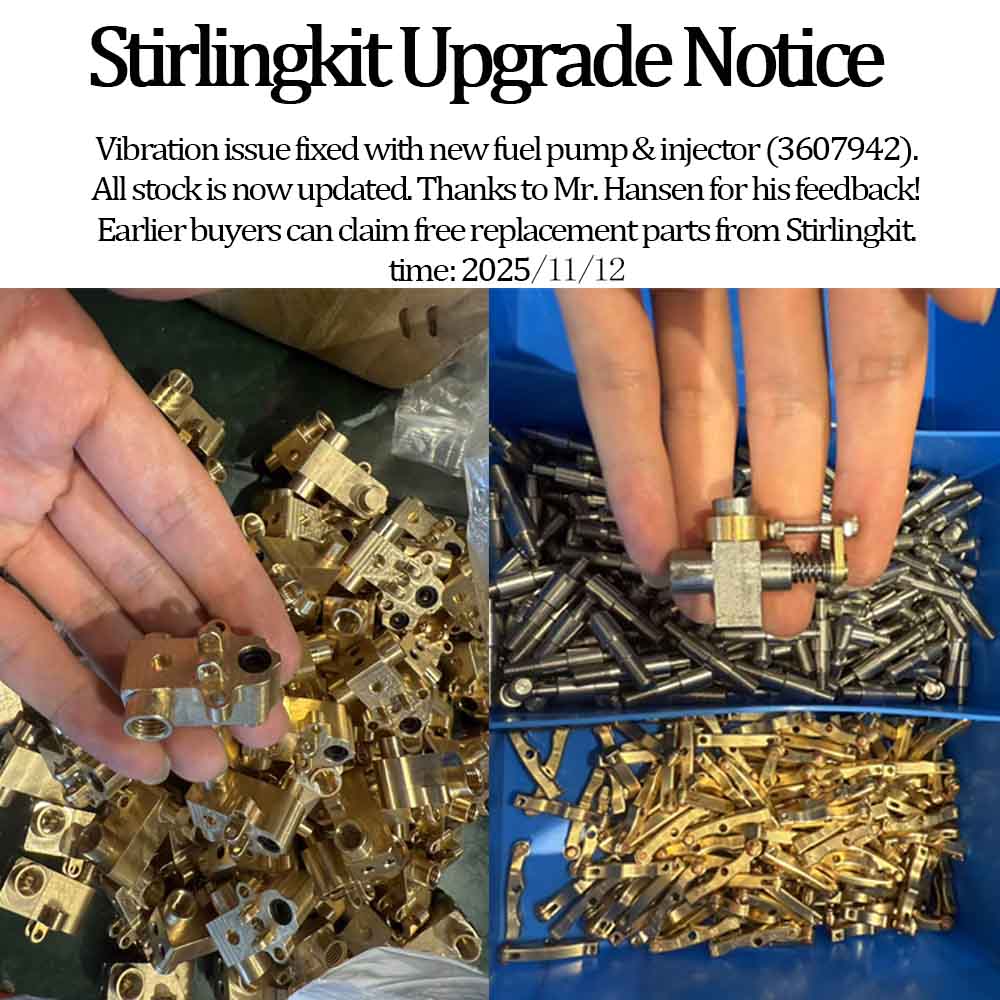 RETROL 16cc Horizontal 4-Stroke Diesel Stationary Engine Model Water-Cooled ICE Engine D16 - stirlingkit