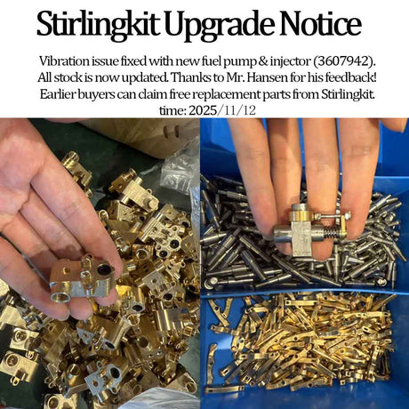 RETROL 16cc Horizontal 4-Stroke Diesel Stationary Engine Model Water-Cooled ICE Engine D16 - stirlingkit