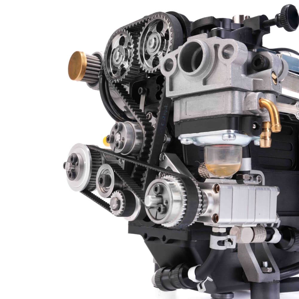 Enjomor 28cc Inline-6 DOHC Gas Engine Model (Water-Cooled, 4-Stroke, Electric Start) - stirlingkit