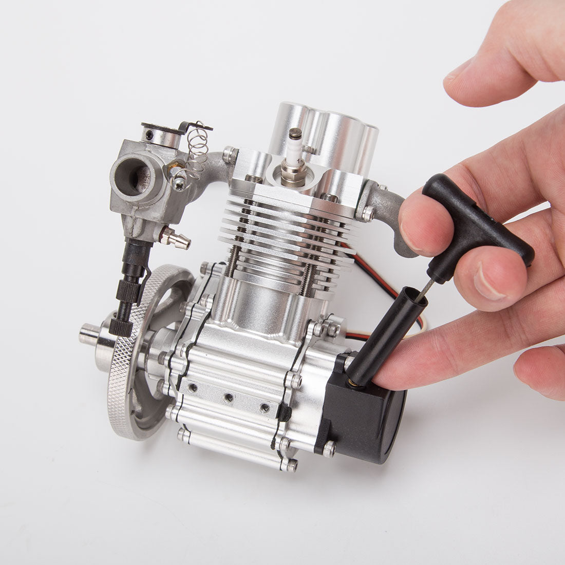 ENJOMOR GS-DK01 4 Stroke Single Cylinder Gas Power Engine RTR 14000rpm 8cc - stirlingkit