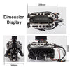 ENJOMOR V12 GS-V12 72CC Large Scale V12 DOHC Four-Stroke Gasoline Engine Model Water-Cooled Electric Start - stirlingkit