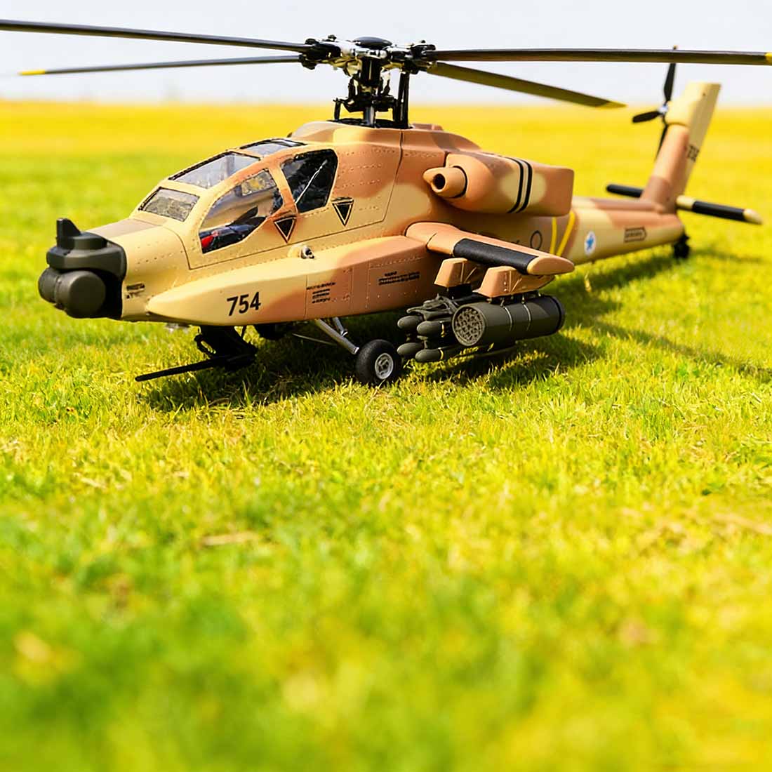 FLISHRC FL500 AH-64 500-Class Large Scale GPS RC Helicopter Model 2.4G 6CH - stirlingkit
