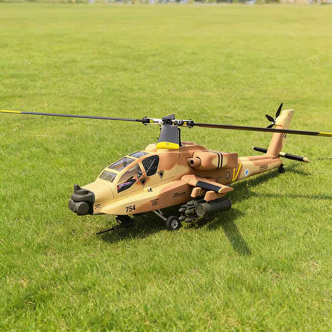 FLISHRC FL500 AH-64 500-Class Large Scale GPS RC Helicopter Model 2.4G 6CH - stirlingkit