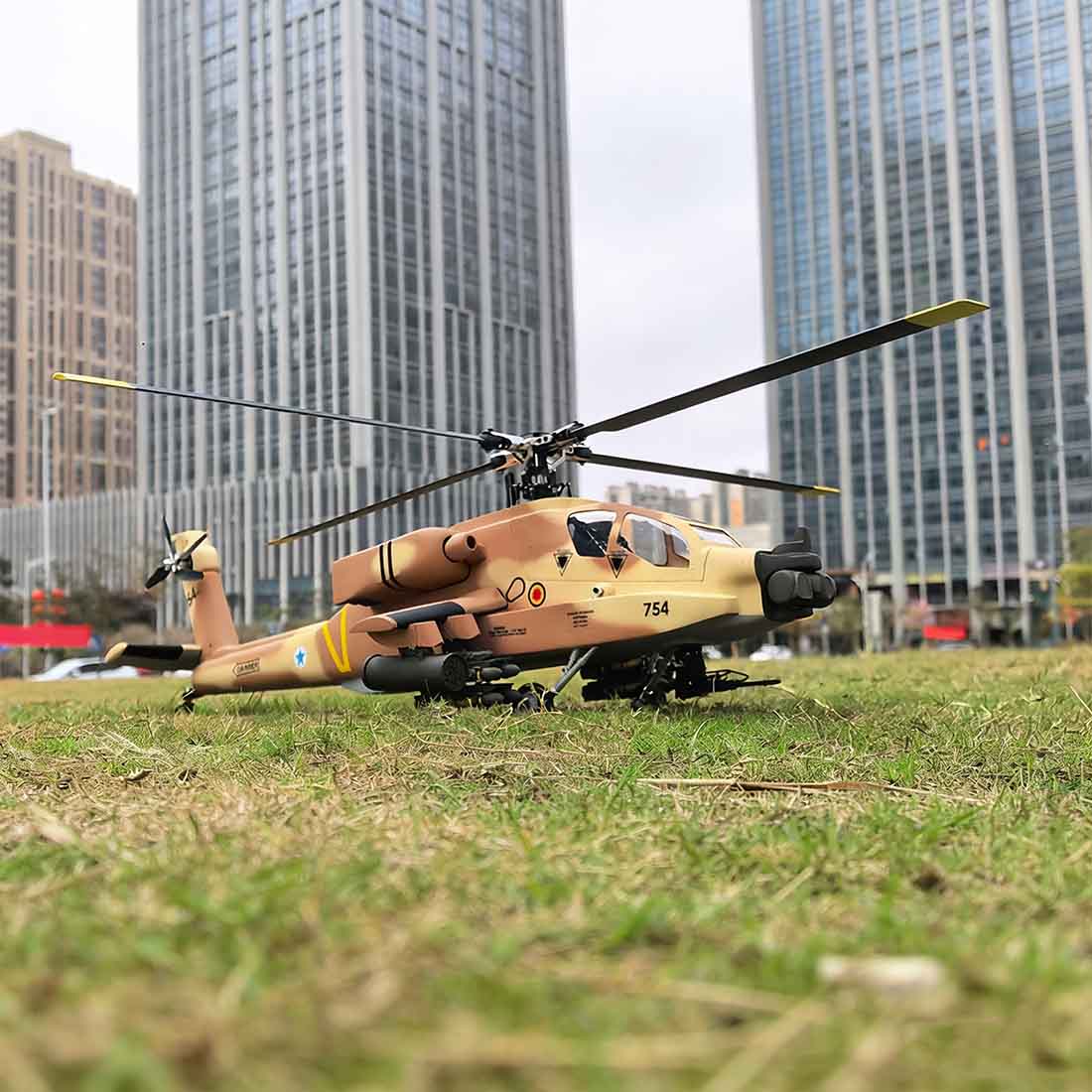 FLISHRC FL500 AH-64 500-Class Large Scale GPS RC Helicopter Model 2.4G 6CH - stirlingkit