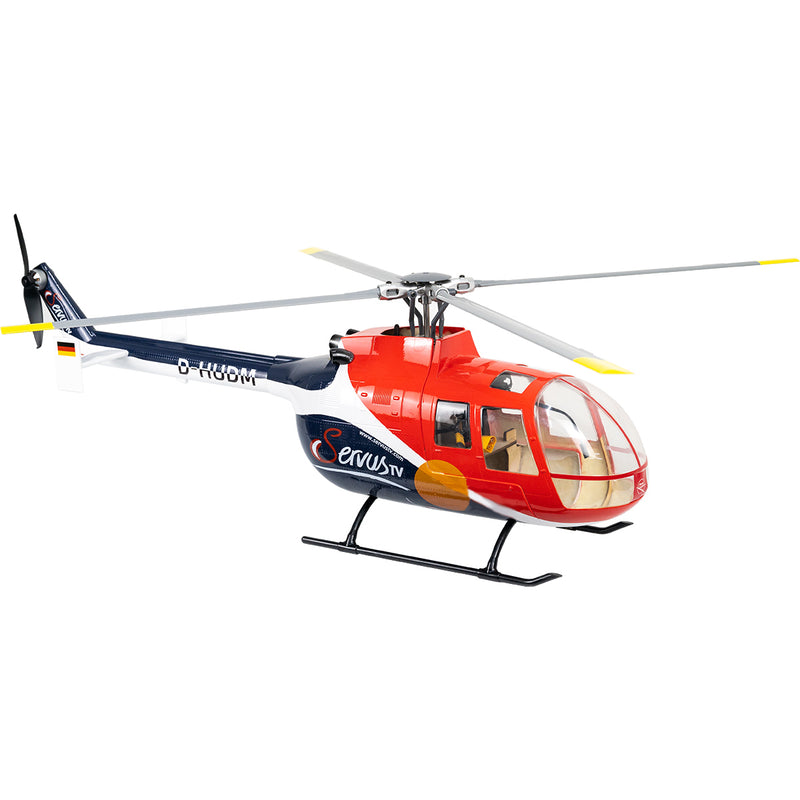 FLYWING BO105 470 Size Scale GPS Heli Drone 2.4G 6CH Big Military RC Helicopter With H1 Flight Controller - stirlingkit