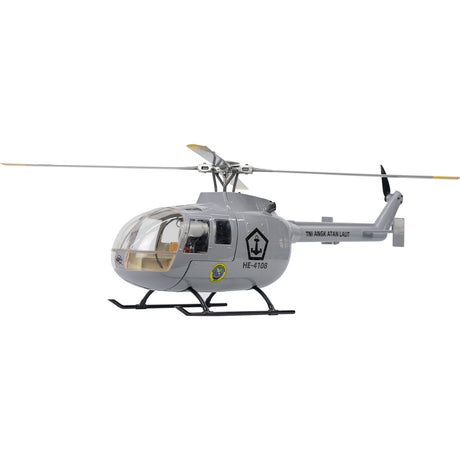 FLYWING BO105 470 Size Scale GPS Heli Drone 2.4G 6CH Big Military RC Helicopter With H1 Flight Controller - stirlingkit