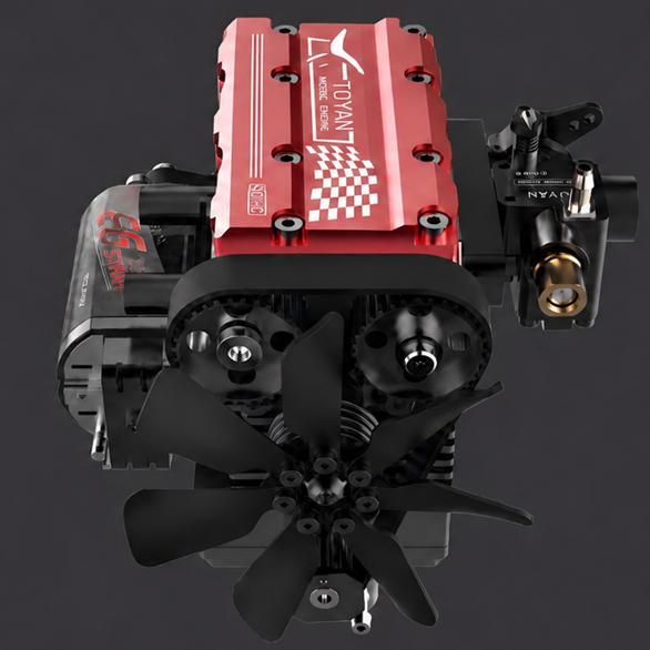 SEMTO ENGINE ST-NF2 DIY Build a Nitro 4 Stroke 2 Cylinder Engine Kit That Runs- FS-L200AC