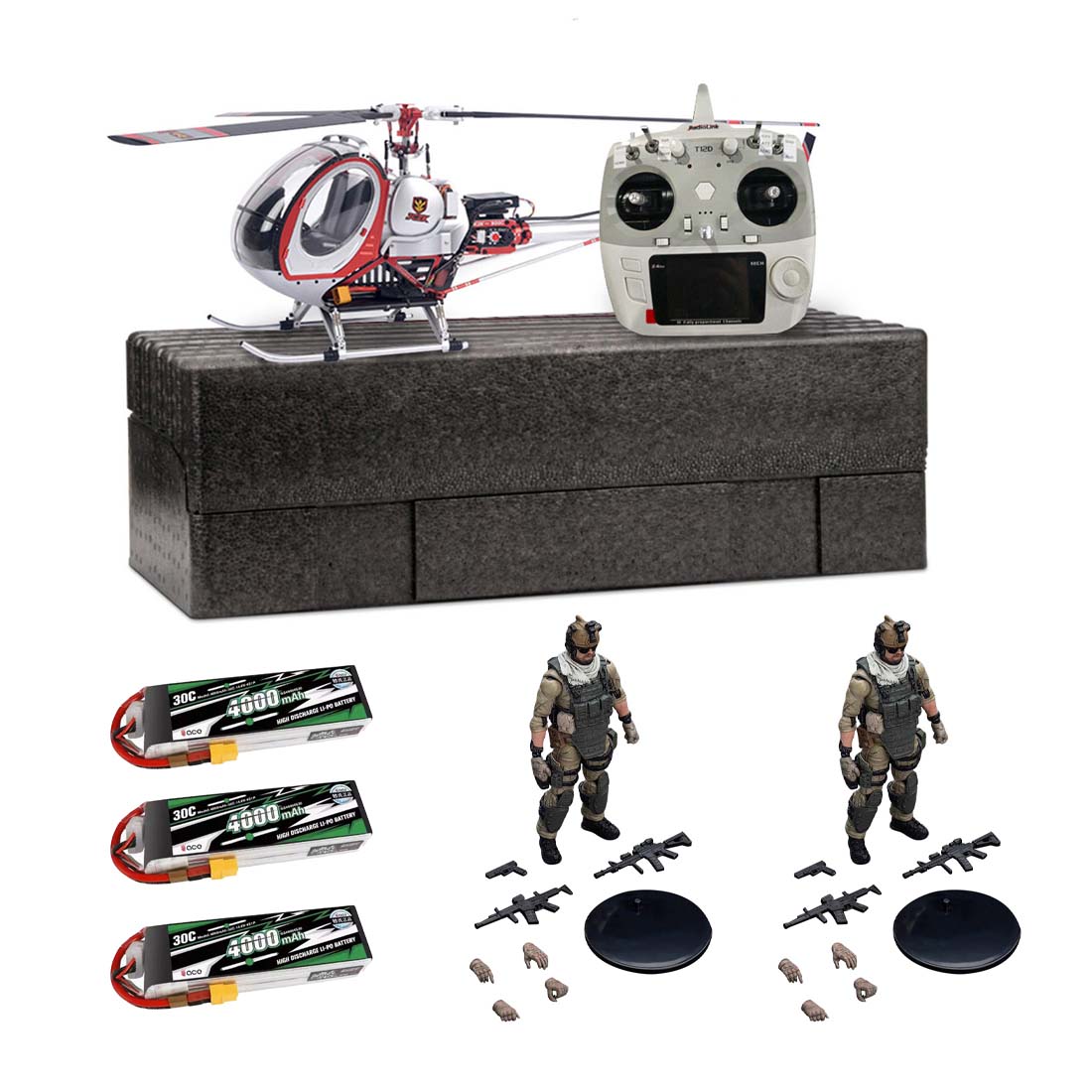 JCZK 300C PRO 12CH Super Simulation Smart RC Helicopter RTF With GPS One-key Return Hover H1 Pro Flight Control Flybarless - stirlingkit
