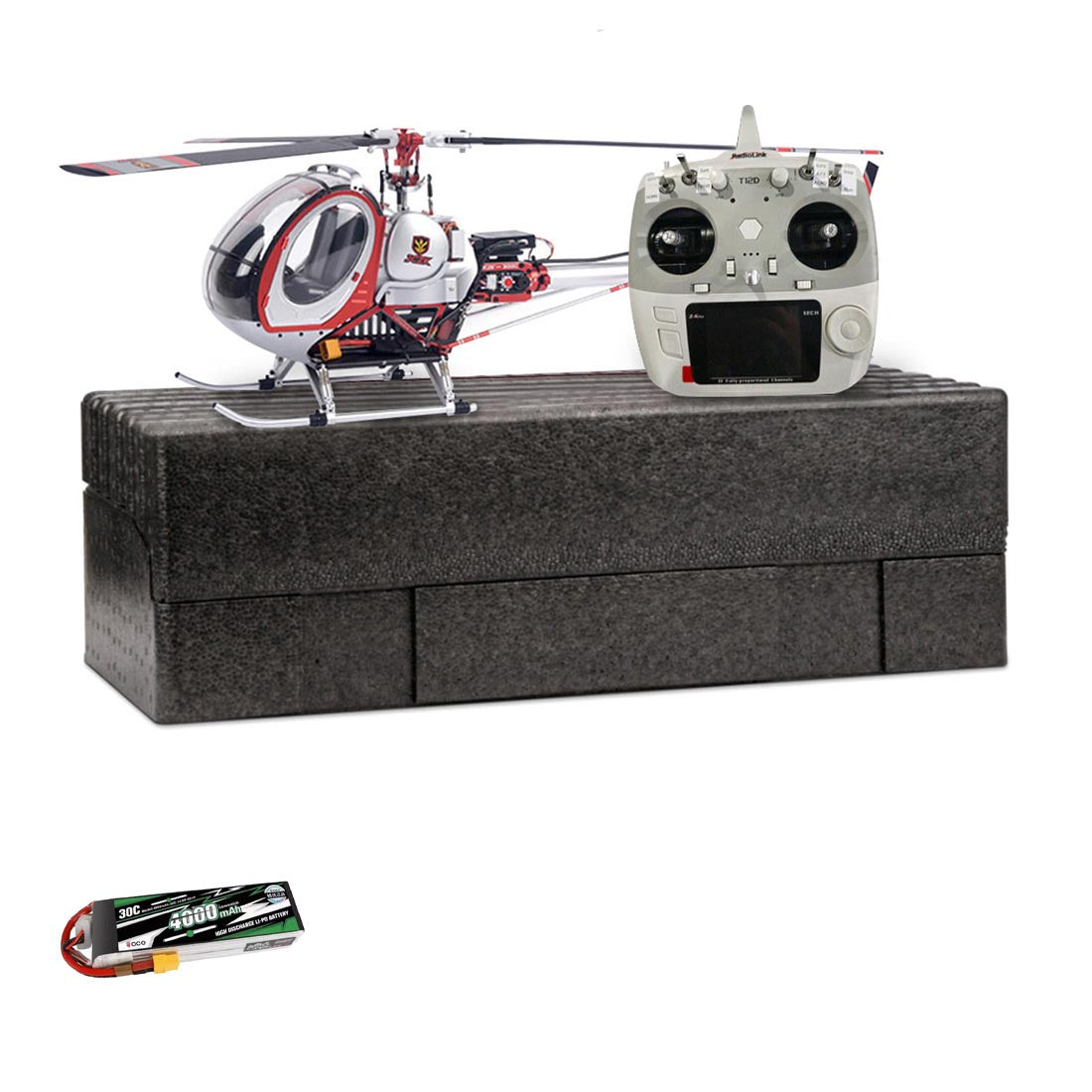 JCZK 300C PRO 12CH Super Simulation Smart RC Helicopter RTF With GPS One-key Return Hover H1 Pro Flight Control Flybarless - stirlingkit