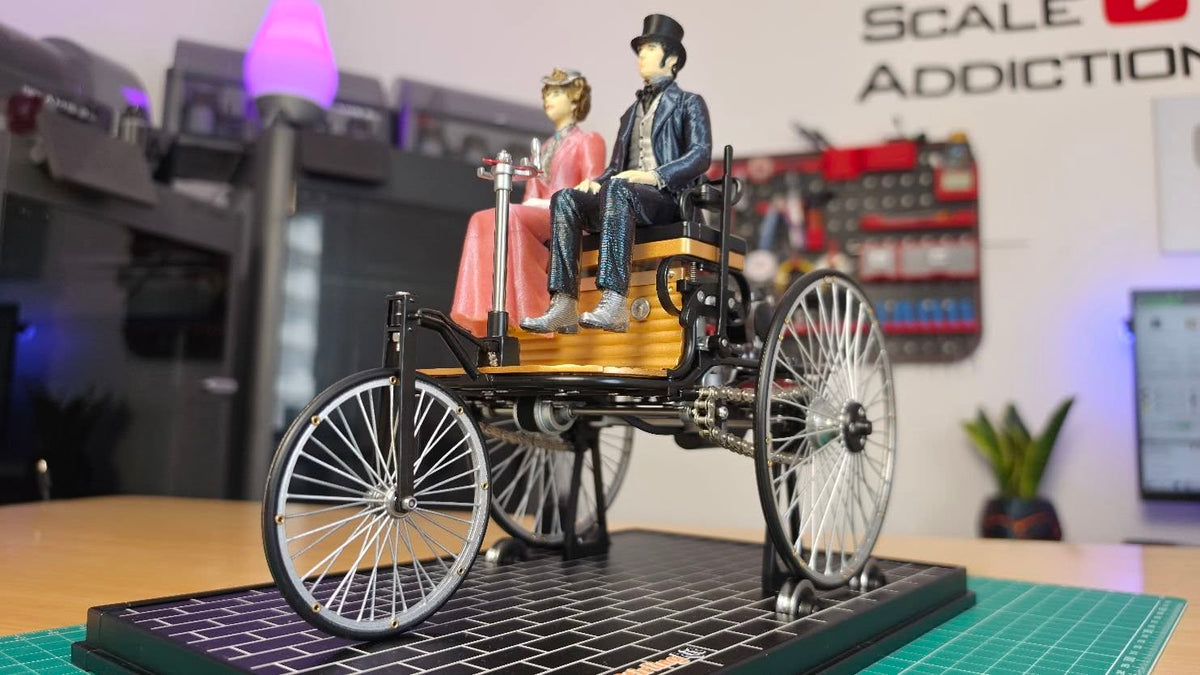 Lady & Gentleman Figures The Victorian Passenger Set for TECHING DM229 First Automobile Model Kits - stirlingkit
