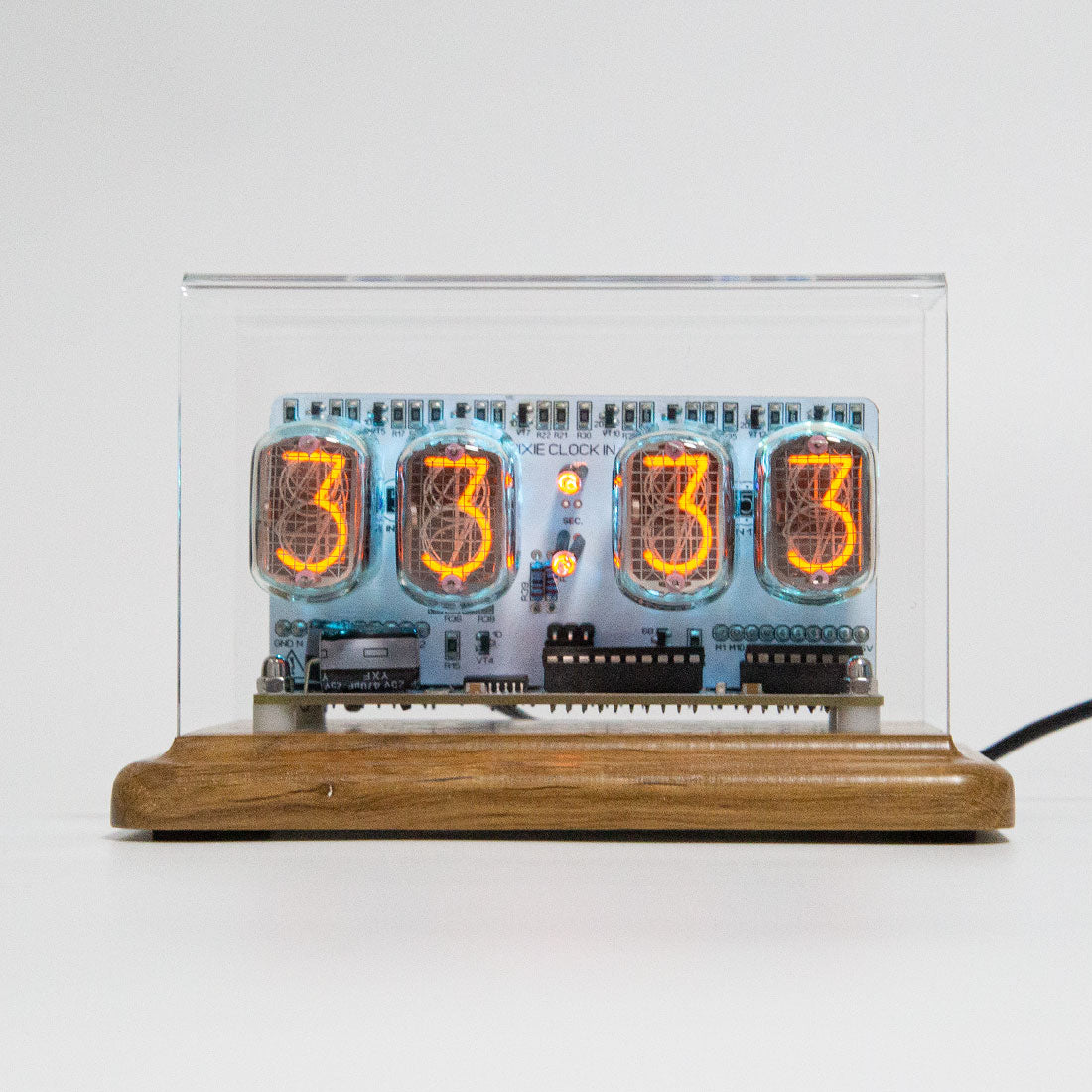 Nostalgic Nixie Tube Clock IN-12 Retro Electronic Clock - stirlingkit