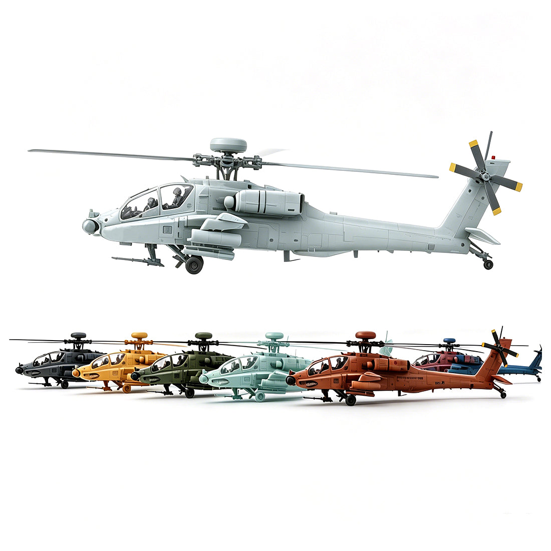 RC ERA C170 AH-64 Apache Small Scale RC Helicopter Model 6CH Optical Flow - stirlingkit
