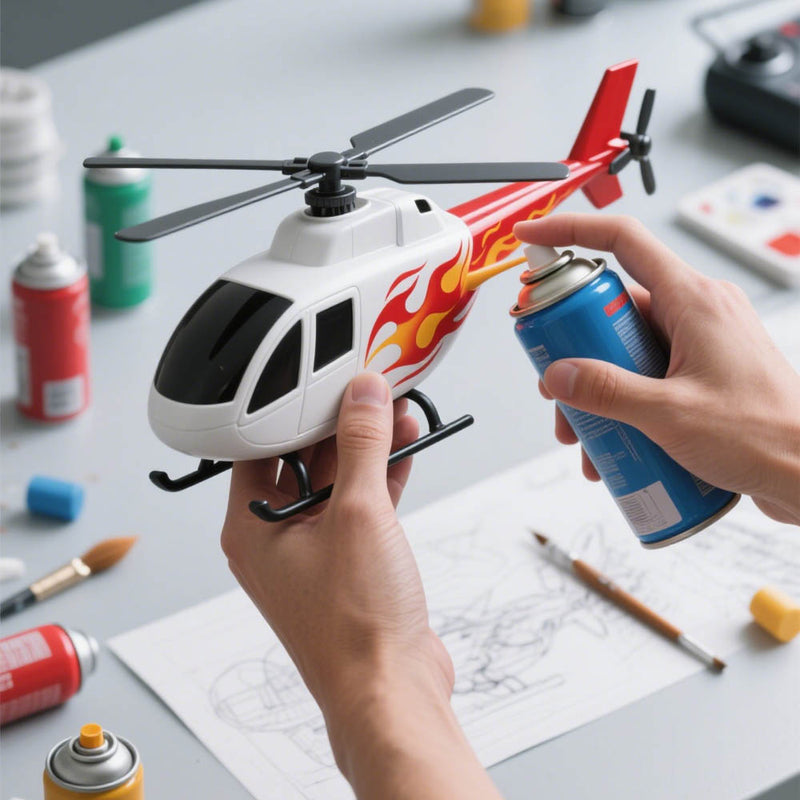 RC Helicopter Spray Painting Service | Custom Colors & Patterns