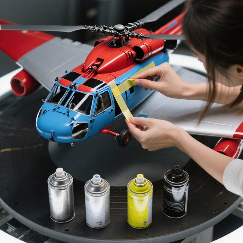 RC Helicopter Spray Painting Service | Custom Colors & Patterns - stirlingkit