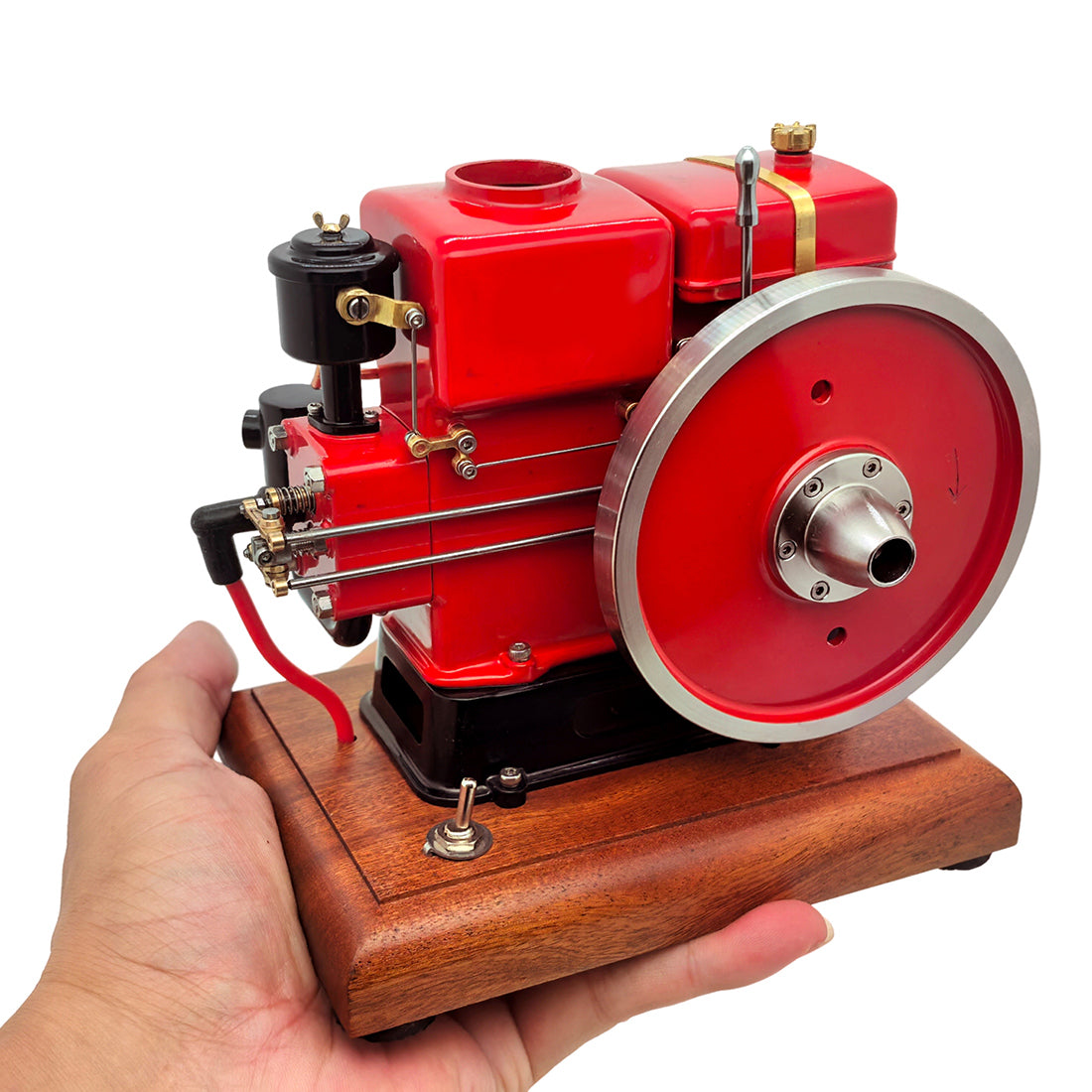 Retrol & OKMO 916 Hit and Miss Engine Mini Hopper-Cooled Stationary Gas Engine Model RTR - stirlingkit