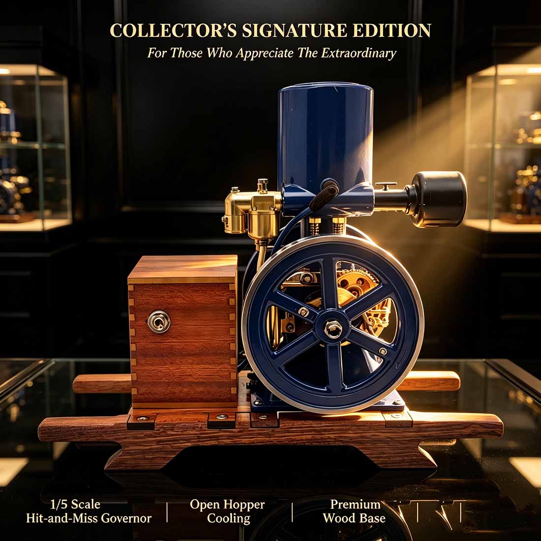 RETROL & OKMO N01 1/5 Scale Hit and Miss Vertical Gas Stationary Engine Model RTR - stirlingkit