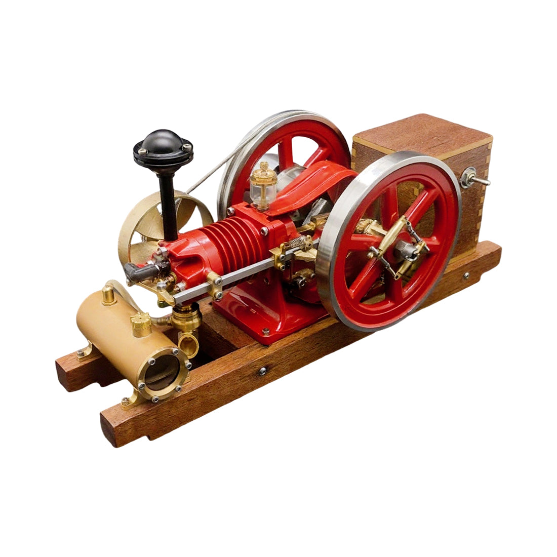 Retrol x OKMO B04 3.6cc Air-Cooled Hit and Miss Engine Model – Horizontal 4-Stroke Gasoline Mini Farm Engine - stirlingkit
