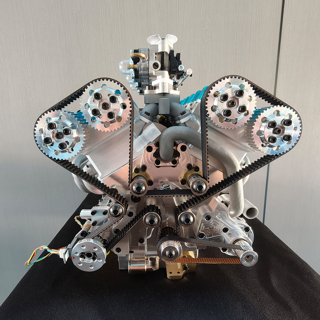 RUIFEIYA V12-180 Gas V12 Engine Model 180cc DOHC 1/4 Scale High Performance Model Engine - stirlingkit