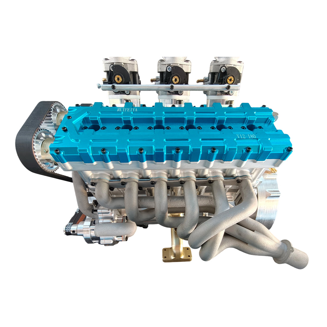 RUIFEIYA V12-180 Gas V12 Engine Model 180cc DOHC 1/4 Scale High Performance Model Engine - stirlingkit