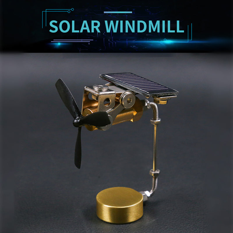 Stark Double Blades Windmill Car Mount Motor Solar Powered Toy