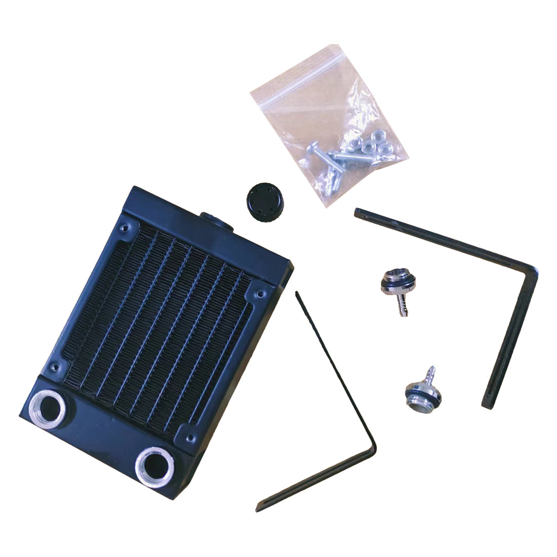 Starter Kit With Water-Cooling Radiator Tank Kits for Cison V8 Engine Model Kits - stirlingkit