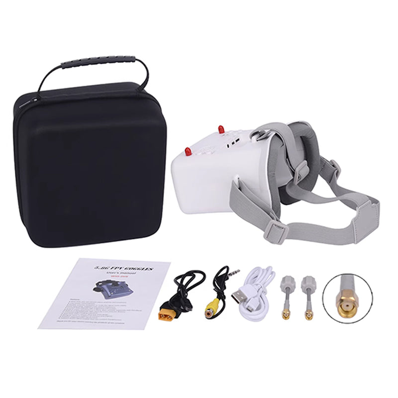 008D PRO FPV HD Goggles with Drone View DVR For Yuxiang Apache F11-s RC Helicopter - stirlingkit